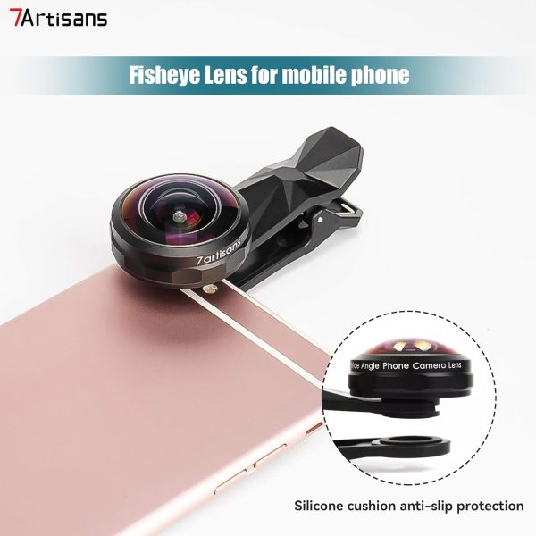 7artisans Mobile Phone Fisheye Lens Compatible for iPhone4/iPhone5/iPhone6/iPhone7/iPhone8/iPhoneX/iPhone11/iPhone12 - Image 3