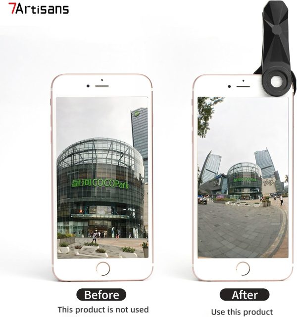 7artisans Mobile Phone Fisheye Lens Compatible for iPhone4/iPhone5/iPhone6/iPhone7/iPhone8/iPhoneX/iPhone11/iPhone12 - Image 4