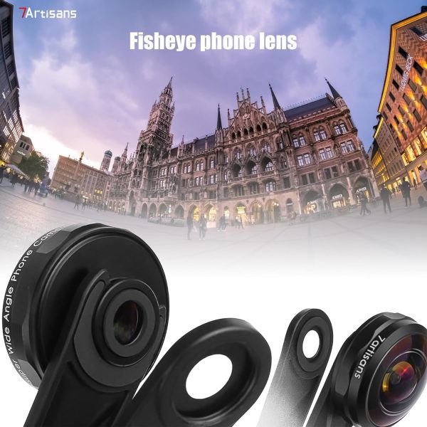 7artisans Mobile Phone Fisheye Lens Compatible for iPhone4/iPhone5/iPhone6/iPhone7/iPhone8/iPhoneX/iPhone11/iPhone12 - Image 5