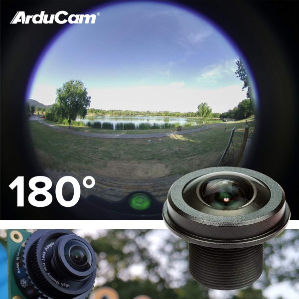 Arducam 180 Degree Fisheye M12 Lens Bundle for Raspberry Pi HQ Camera, Wide Angle Lens with Portable Tripod Stand and 2ft/60cm Black Camera Cable - Image 3