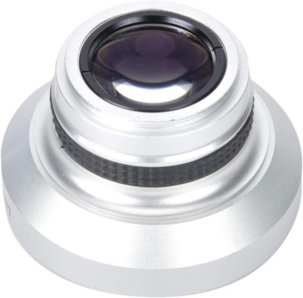 Fish Eye Lens Phone, 37mm 0.25X Super Fisheye Lens, Silver Strong Applicability Additional Lens for 37mm Caliber Camera Lenses - Image 7